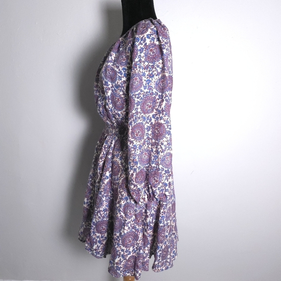 J.Crew Palermo Linen Smocked-Waist Floral Mini Dress Size Spring 2023 - Picture 3 of 14